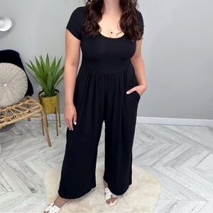 Lav + Kush - The Short Sleeve Palazzo Romper